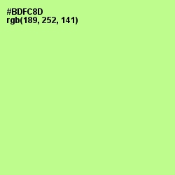 #BDFC8D - Mint Green Color Image