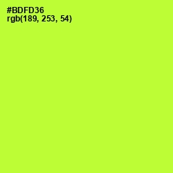 #BDFD36 - Green Yellow Color Image