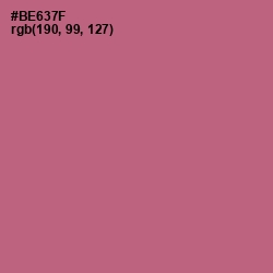 #BE637F - Coral Tree Color Image