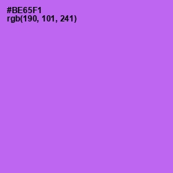 #BE65F1 - Lavender Color Image