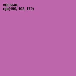 #BE66AC - Wisteria Color Image