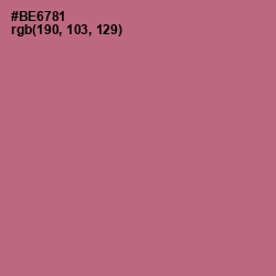 #BE6781 - Turkish Rose Color Image