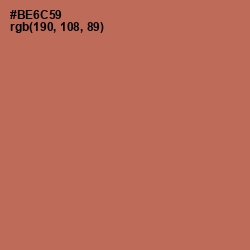 #BE6C59 - Santa Fe Color Image