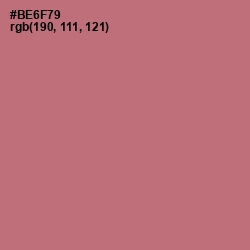#BE6F79 - Coral Tree Color Image