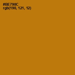 #BE790C - Pirate Gold Color Image