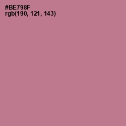 #BE798F - Turkish Rose Color Image