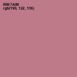 #BE7A88 - Turkish Rose Color Image