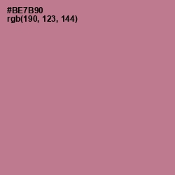 #BE7B90 - Turkish Rose Color Image