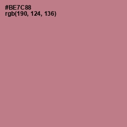 #BE7C88 - Turkish Rose Color Image