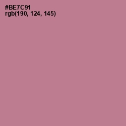 #BE7C91 - Turkish Rose Color Image