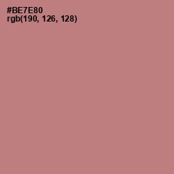 #BE7E80 - Turkish Rose Color Image