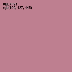 #BE7F91 - Turkish Rose Color Image