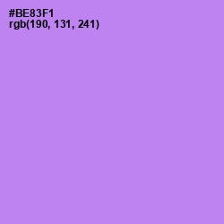 #BE83F1 - Dull Lavender Color Image
