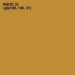 #BE8C33 - Marigold Color Image