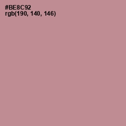 #BE8C92 - Quicksand Color Image