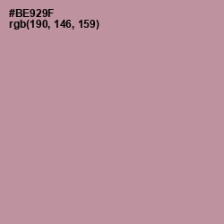 #BE929F - Thatch Color Image