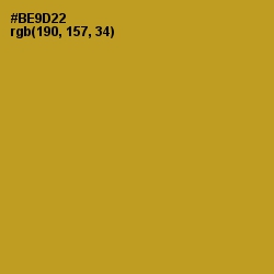 #BE9D22 - Marigold Color Image