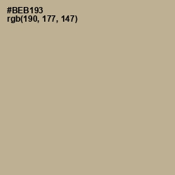 #BEB193 - Heathered Gray Color Image