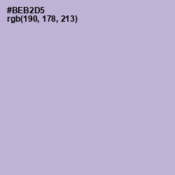 #BEB2D5 - Lavender Gray Color Image