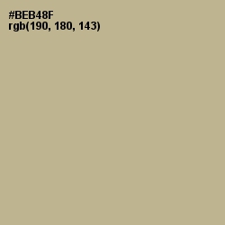 #BEB48F - Heathered Gray Color Image