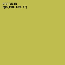 #BEBD4D - Olive Green Color Image
