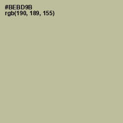 #BEBD9B - Heathered Gray Color Image