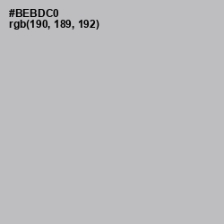 #BEBDC0 - French Gray Color Image