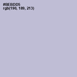 #BEBDD5 - Lavender Gray Color Image