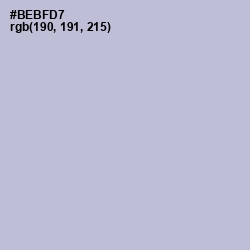 #BEBFD7 - Lavender Gray Color Image