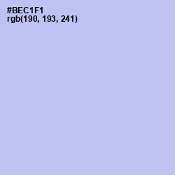 #BEC1F1 - Spindle Color Image
