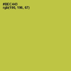 #BEC443 - Celery Color Image