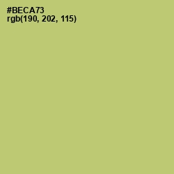 #BECA73 - Wild Willow Color Image