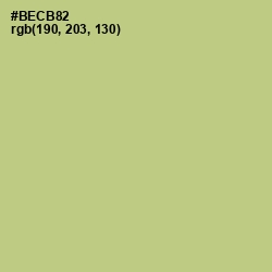 #BECB82 - Feijoa Color Image