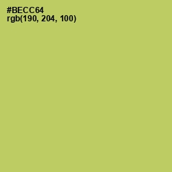 #BECC64 - Wild Willow Color Image