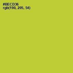 #BECD36 - Key Lime Pie Color Image