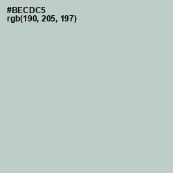 #BECDC5 - Powder Ash Color Image