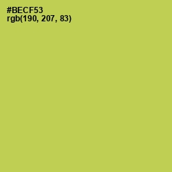 #BECF53 - Celery Color Image