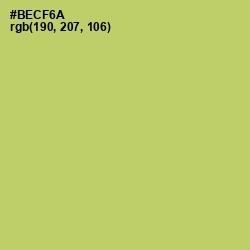 #BECF6A - Wild Willow Color Image