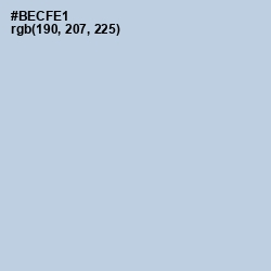 #BECFE1 - Ziggurat Color Image