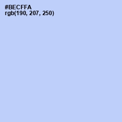 #BECFFA - Spindle Color Image