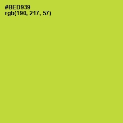 #BED939 - Key Lime Pie Color Image