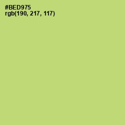 #BED975 - Wild Willow Color Image