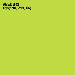 #BEDB42 - Conifer Color Image