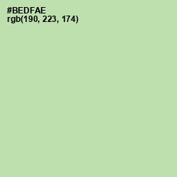 #BEDFAE - Moss Green Color Image