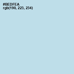#BEDFEA - Ziggurat Color Image