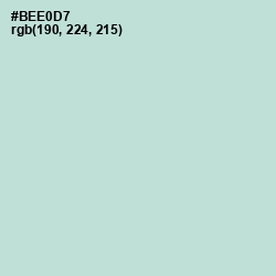 #BEE0D7 - Cruise Color Image
