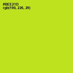 #BEE21D - Inch Worm Color Image