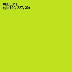 #BEE31E - Inch Worm Color Image