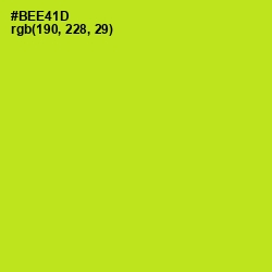 #BEE41D - Inch Worm Color Image