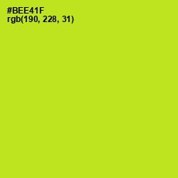 #BEE41F - Inch Worm Color Image